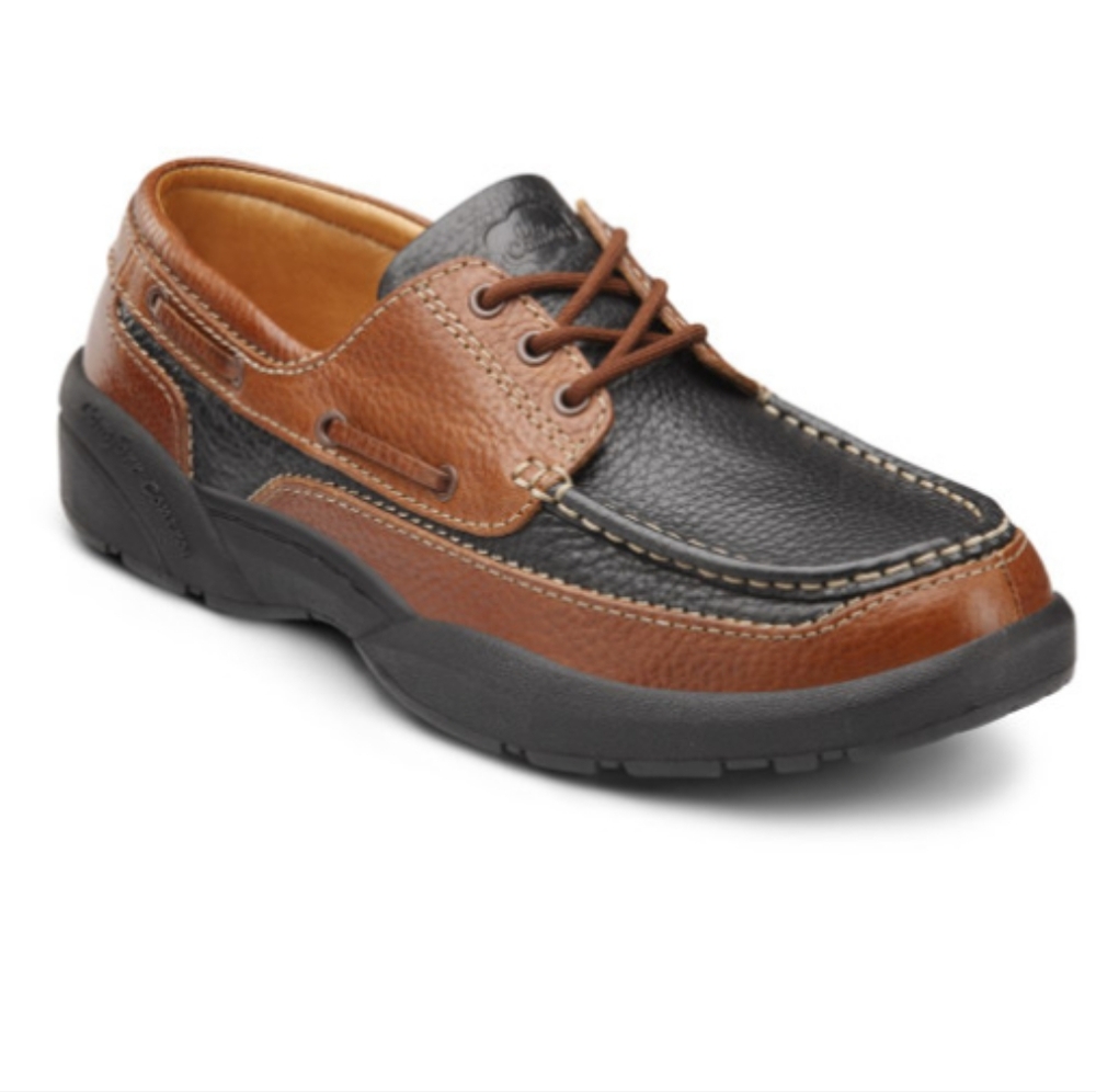 DR. COMFORT "Patrick" Mens casual Leather Brown Black loafer dress Shoes sz 10
